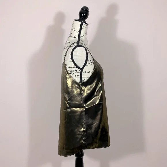 Aritzia Babaton Gold Metallic Tank Top S - Picture 2 of 7